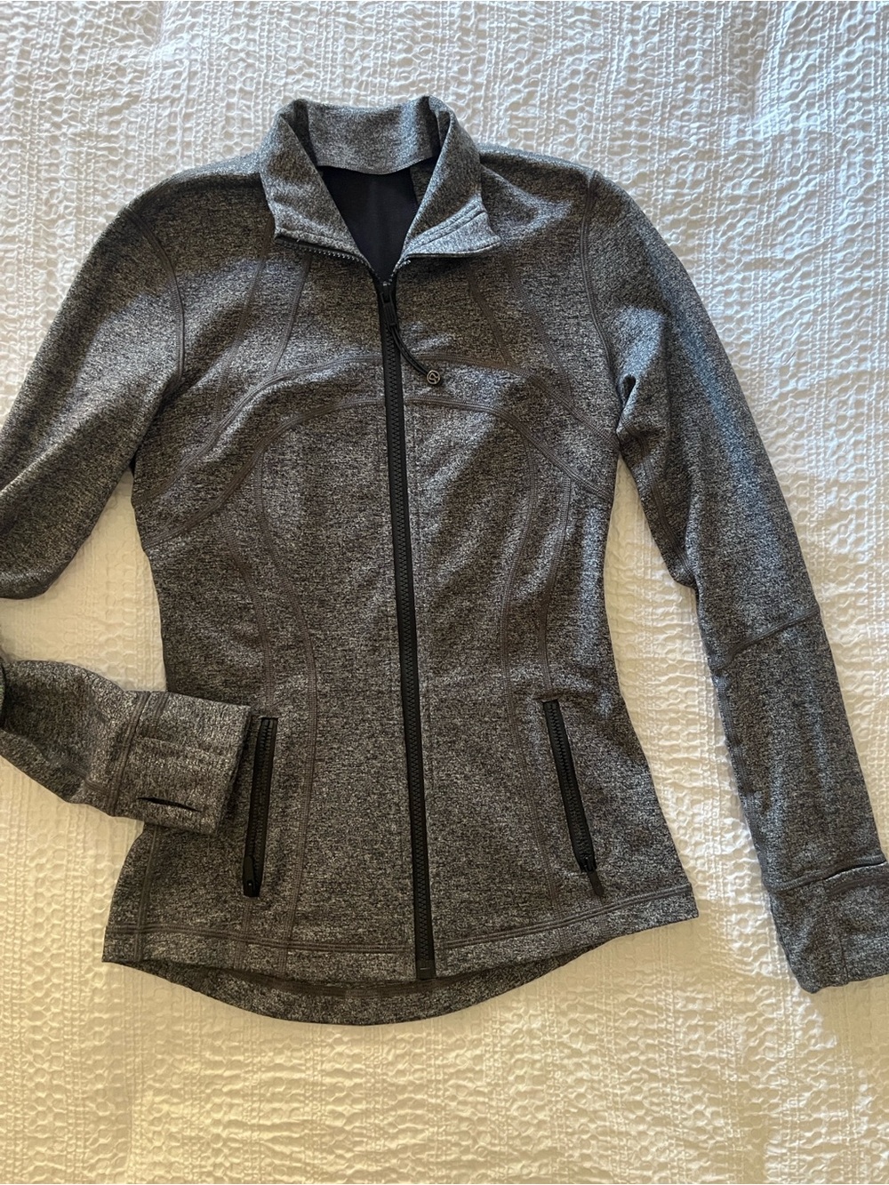 lululemon athletica Charcoal Heather Full-Zip Utility Jacket
